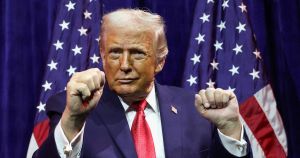 Teddy Roosevelt talte sagte og bar en stor stok – Donald Trump råber og svinger den