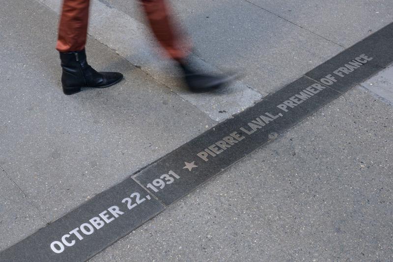 A maligned marker honoring a French Nazi sympathizer is off NYC’s streets — for now