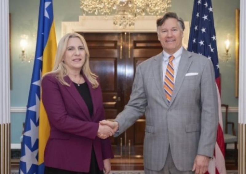 Cvijanović sa zamjenikom američkog državnog sekretara Kristoferom Landauom: Odličan razgovor