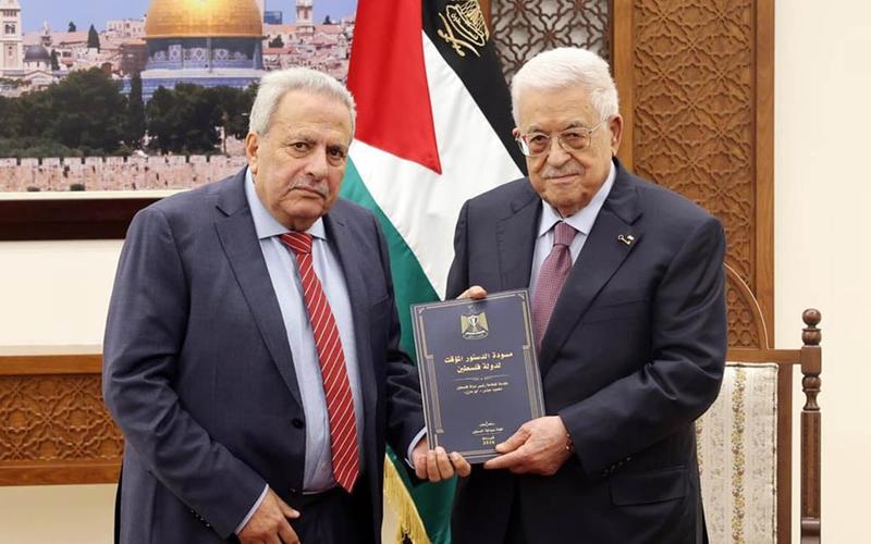 Abbas receives draft constitution that aims to transition PA to full-fledged state