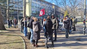 Protest „Autonomija.Zakon.Jednakost“ fakultetskih sindikata u novosadskom Kampusu