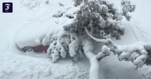 New York geht im Schnee unter