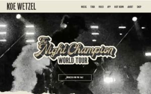 Koe Wetzel Announces 45-Date 'Night Champion World Tour' for 2026, Kicking Off in Australia