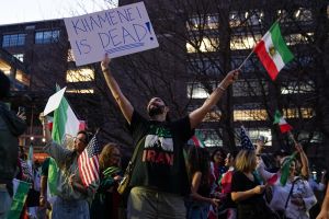 Iranian exiles across North America rally for strikes; others march against war