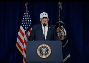 D’America First à « Fureur épique », la mue va-t-en-guerre de Donald Trump