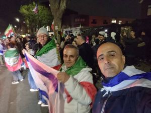Iranians and Jews celebrate Khamenei’s death shoulder to shoulder in north London streets