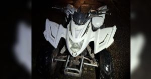 Quad biker has ride seized after group caught in estate