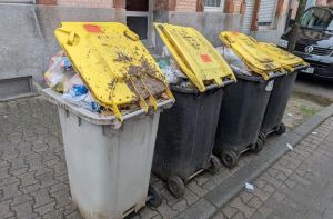 Nicht-Leerung der gelben Tonnen in Mannheim-Waldhof ist so absurd wie dreist