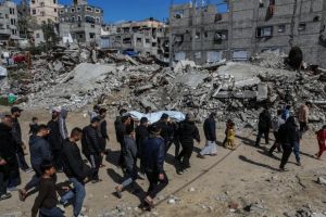 When humanitarian aid and death are intertwined in Gaza