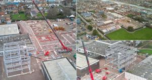 New drone photos reveal progress on rebuilding Norfolk college campus