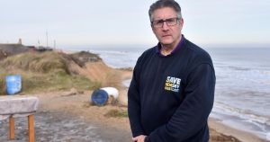 Only three homes left on clittfop road as severe erosion hits Norfolk village