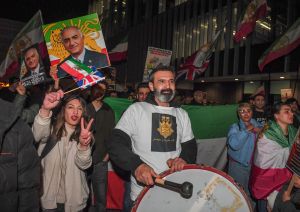 Candlelit vigil for Khamenei in UK overshadowed by larger, jubilant counter-protest