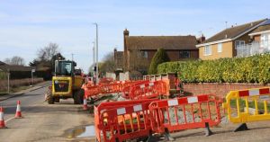 Village faces 'one long road scheme' as cycle lane works roll on