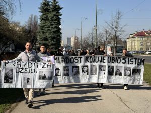 Završeni deveti protesti: Mi mladi se danas borimo da spriječimo novi tramvaj smrti