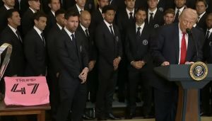(VIDEO) Lionel Messi Meets President Donald Trump at White House