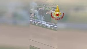 Ecco l'incidente sull'A4 tra le due autocisterne