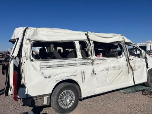 Atletas mexicanos que volvían del U.S. Open de taekwondo en Las Vegas sufren aparatoso accidente