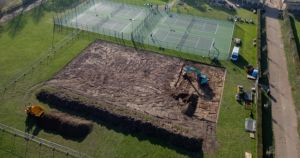 Construction on set of padel courts begins at city park