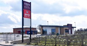Signs go up for major fast food chain opening near Norwich Airport