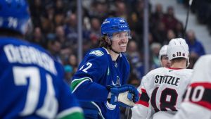 New enforcer Curtis Douglas gives Canucks more bite: 'You know he's out there'