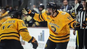 After NCAA scoring leader Wyttenbach meets up with Flames, could contract be on tap?