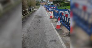 Update on progress of year-long roadworks in village