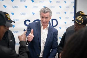 Gavin Newsom has a hold-a-wolf-by-the-ears problem