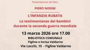 Piero Nissim e l' 'Infanzia rubata' alla biblioteca Ficino
