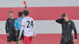 Per la Ternana brutta sconfitta a Pesaro. Fere in dieci per l’espulsione di Dubickas