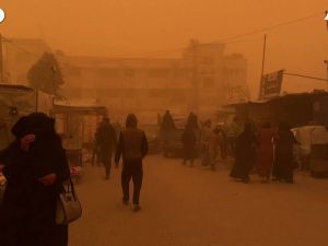 Tempesta di sabbia su Gaza