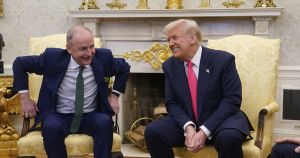 Trump’s unpredictability means St Patrick’s Day at the White House has the potential to backfire