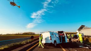 Incidente in A13: furgone contro il jersey, due feriti gravissimi
