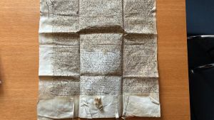 Diese 500 Jahre alte Urkunde wird bis heute im Pfarrarchiv Waldshut aufbewahrt