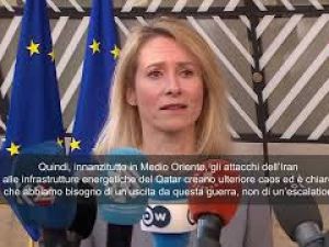 Consiglio Ue, Kallas: Abbiamo bisogno di uscire da guerra nel Golfo, non di un'escalation