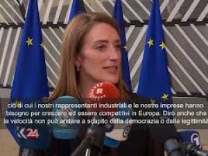 Consiglio Ue, Metsola: Primo punto all'ordine del giorno è la competitività europea