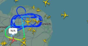 US military aircraft spotted circling over Norfolk