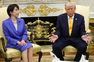 Trump Praises Japan’s Takaichi for ‘Stepping Up’ in Iran War