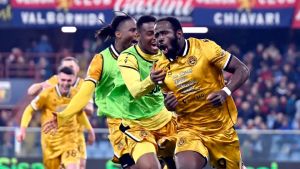 L’Udinese espugna Marassi con i gol di Ekkelenkamp e Davis