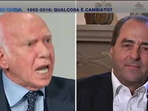 Lo scontro tra Cirino Pomicino e Antonio Di Pietro