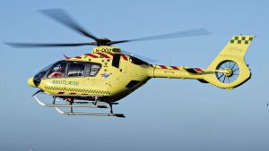 Kvinde fløjet på sygehuset efter frontalt sammenstød