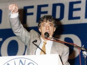 Bossi, un politico tra la gente