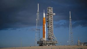 NASA rolls out Artemis II Moon rocket to launch pad for second time