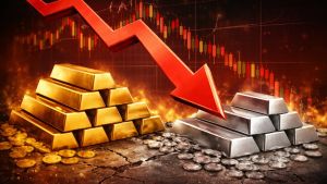 Gold & Silver plummet: Safe haven status challenged amid war & rising bond yields