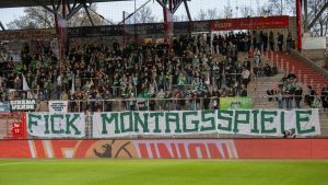 Klare Ansage beider Fanlager zu Montagsspielen bei Unions Fußballfest gegen Werder Bremen