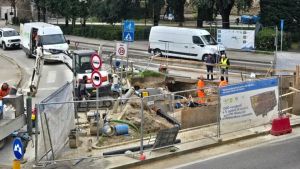 Nuova fognatura in centro a Treviso, lo scavo sposta il mercato