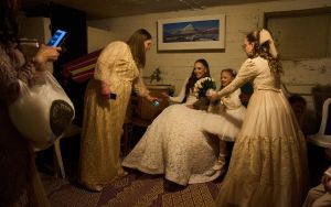 Weddings, yoga, medical care: Life goes on, somehow, in Israel’s underground shelters during war