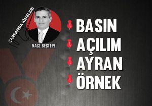 Çarşamba iğneleri: Basın, Açılım, Ayran, Örnek