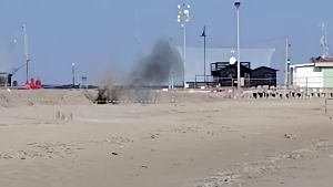 Fatta brillare la bomba ritrovata in spiaggia