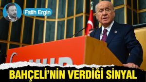 Bahçeli’nin verdiği sinyal