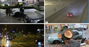 VIDEO/FOTO Zagrepčanima stiglo upozorenje: 'Budite na oprezu'; Zatvorena A1 između čvorova Sveti Rok i Posedarje